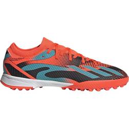 adidas Junior X Speedportal Messi.3 Turf - Team Solar Orange/Mint Rush/Core Black