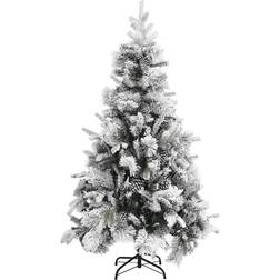 vidaXL Flocked Snow & Cones Christmas Tree 195cm