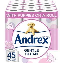 Andrex Gentle Clean Toilet Rolls 45-pack