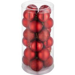 tectake Baubles Adorno de Árbol de Navidad 4cm 24pcs