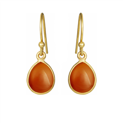 Susanne Friis Bjørner Drop Earrings - Gold/Brown