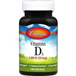 Carlson Vitamin D3 50mcg 120 Stk.