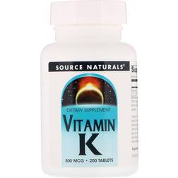 Source Naturals Vitamin K 500mcg 200 Stk.