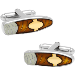 Cufflinks Inc Cigar Cufflinks - Silver/Brown