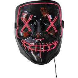 Hisab Joker Halloween LED Mask Red