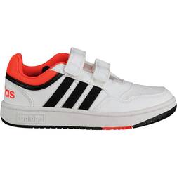 Adidas Kid's Hoops - Cloud White/Core Black/Bright Red