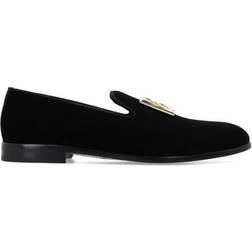 Dolce & Gabbana Velvet Slippers with DG Logo