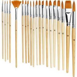 Panduro Hobby Brush Set Basic Multi 20pcs