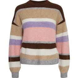 Ichi Knitted Pullover - Natural Multi Color
