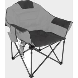 HI-GEAR Dallas Heated Moon Chair, Grey