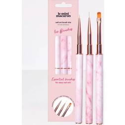 Le Mini Macaron Nail Art Brush Trio Brushes