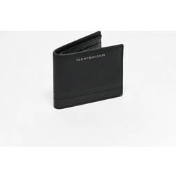 Tommy Hilfiger Business Leather Small Credit Card Wallet - BLACK