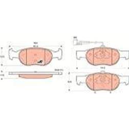 TRW TRW bromsbeläggsats, skivbroms, set