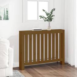 vidaXL Radiator Cover Honey Solid Wood Pine