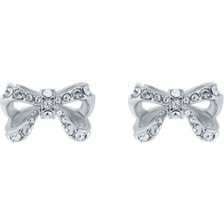 Ted Baker Callayy Petite Bow Stud Earrings - Silver/Transparent
