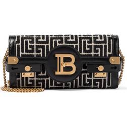 Balmain Women's Bbuzz Monogram Jacquard Pouch 23 Bag