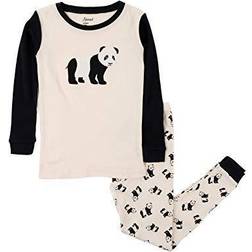 Leveret Kids Panda Pajama 2pcs Set