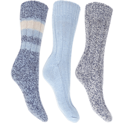 Floso Women's Thermal Thick Chunky Blended Socks 3-pack