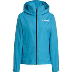 Adidas Women's Terrex Multi Rain.Rdy Primegreen Two-Layer Rain Jacket - App Sky Rush