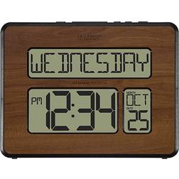 LA CROSSE TECHNOLOGY Atomic Full Calendar Digital Wall Clock 9.8"