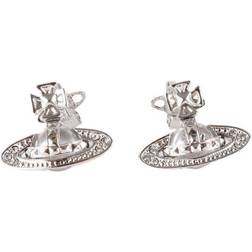 Vivienne Westwood Pina Bas Relief Earrings - Silver/Transparent