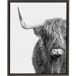 Kate and Laurel Sylvie Highland Framed Art 45.7x61cm