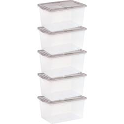 Iris 14.5 Gal. Snap Top Storage Box 14.5gal 5pcs