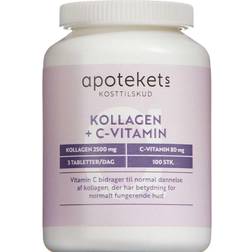 Apotekets Kollagen + C- Vitamin 100 stk