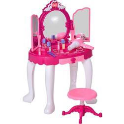 Kids Vanity Setup Table with Remote Control Mirror