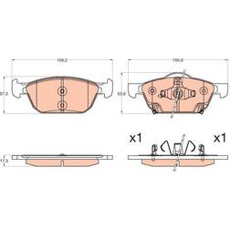 TRW Brake Pad Set GDB3600