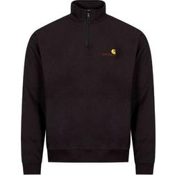 Carhartt Half Zip American Script Sweatshirt - Black