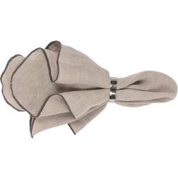 Broste Copenhagen Gracie Cloth Napkin Green, Grey, Black, Pink, Brown, Blue, White, Red, Yellow (45x45cm)