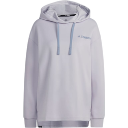 Adidas Women's Terrex Logo Graphic Hoodie - Silver Dawn