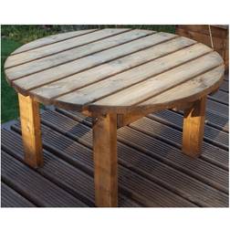 Charles Taylor Wooden Garden Round Circular Coffee Table