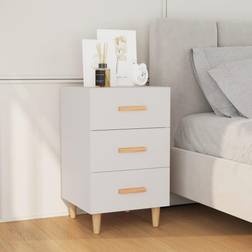 vidaXL white Cabinet Bedside Table 40x40cm