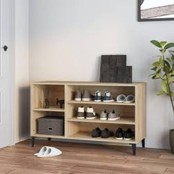 vidaXL Cabinet Sonoma Beige Skohylle