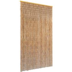 vidaXL Cortina De Bambú Para Puerta Contra Insectos 100x200 cm - Marrón