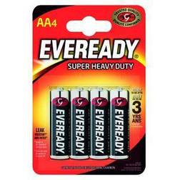 Eveready Super Heavy Duty AA Batteries (4 Pack)