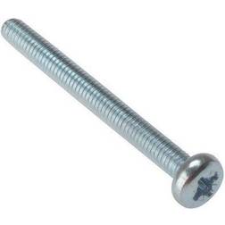 Forgefix 25MSPH550 Machine Screw Pozi Pan Head ZP M5 x 50 Bag 25