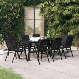 vidaXL 9 Piece Garden Essgruppe