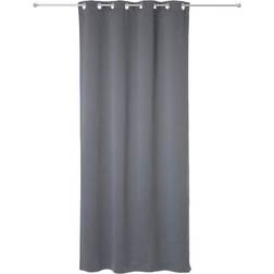 Atmosphera Opaque Gray Polyester Curtains Set of 2 135 x 240 cm