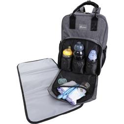 DreamBaby Carry All Backpack With Change Mat-Grey