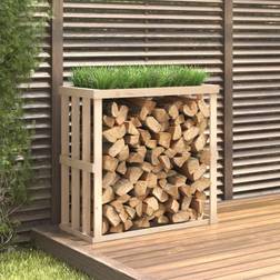 vidaXL Outdoor-Kaminholzregal 108 x 52 x 106 cm Massivholz Kiefer