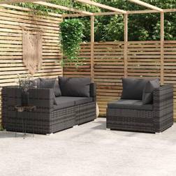 vidaXL 3 dele hynder polyrattan Lounge-Set