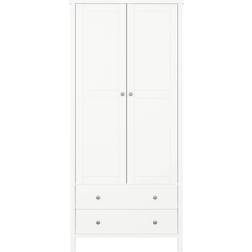 Furniture To Go Tromso 2 Door 2 Drawer Off White Wardrobe 89x195cm