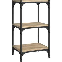 vidaXL Libreria Rovere Sonoma 40x33x70,5 cm Legno Multistrato e Acciaio Scaffale per libri