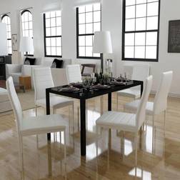 vidaXL 120x60x74cm Dining Set 60x120cm 7pcs