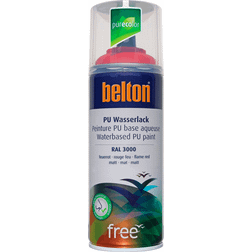 Belton Belton mat 400ml RAL3000 332404 vandbaseret Lackfarbe Rot 0.4L
