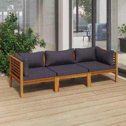 vidaXL 3-Seater Patio Sofa with Lounge-Set