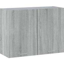 vidaXL Armoire Suspendue Sonoma Gris 80 x 31 x 60 cm Meuble Mural